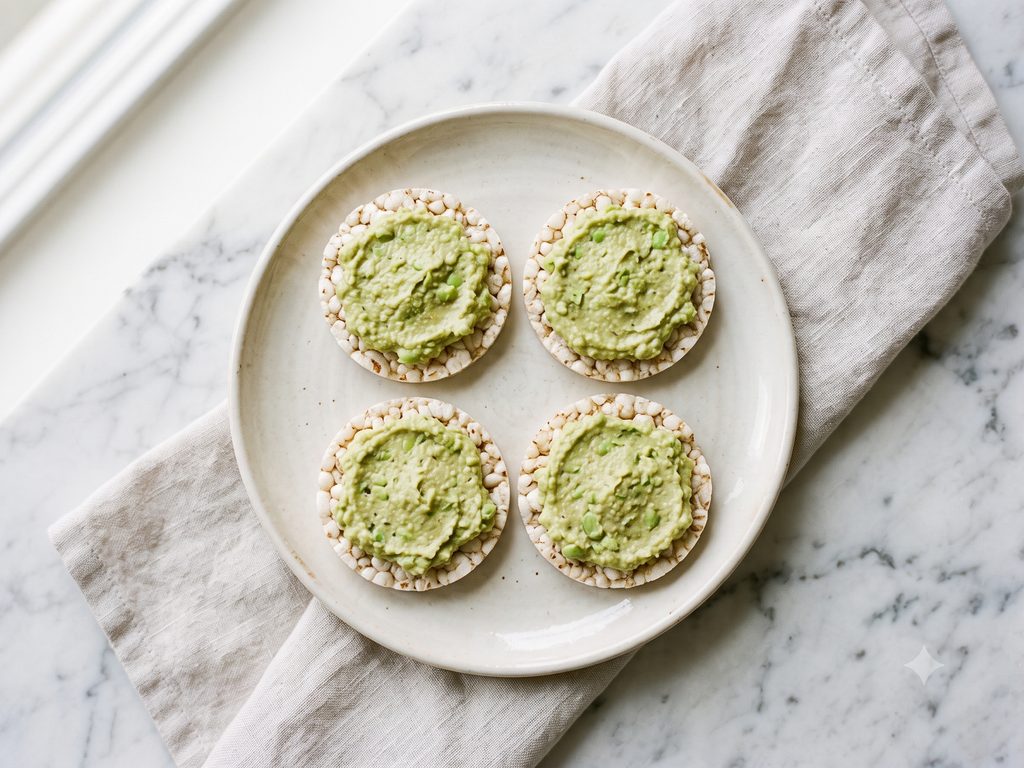 Edamame Hummus Cakes being made