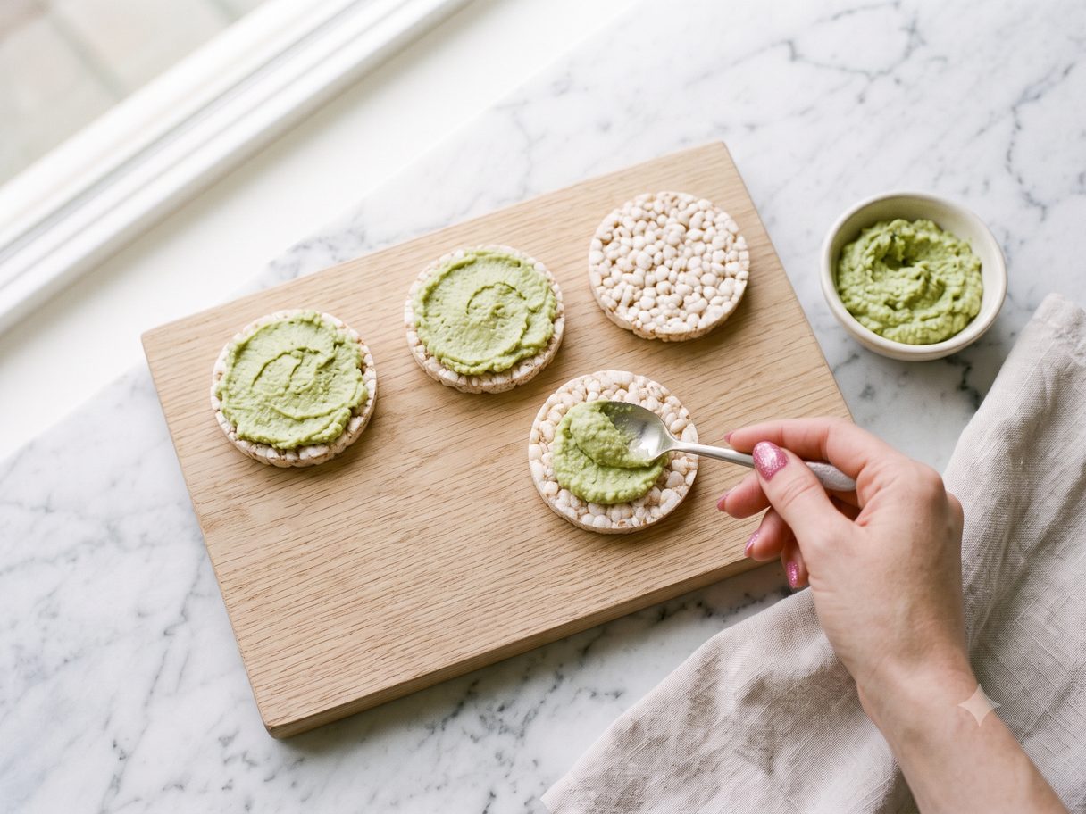 Edamame Hummus Cakes