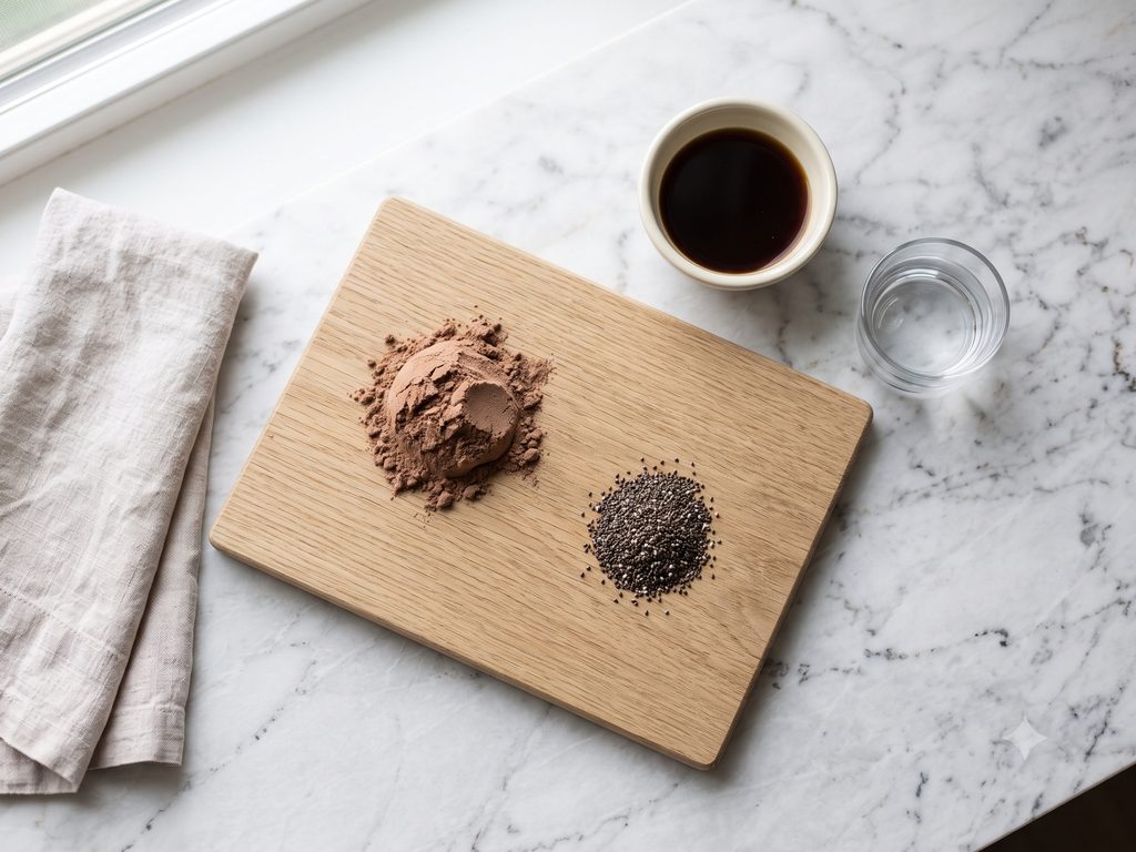 Mocha Protein Mousse being made